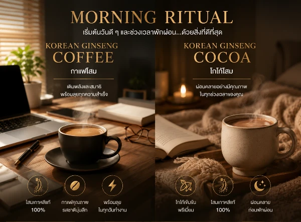 Morning rituals with Korean ginseng